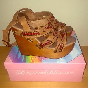 Jeffrey Campbell Cactus Mountain Tan Platforms